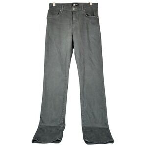 7 For All Mankind Luxe Performance The Straight Green Jeans Women 31x32.5